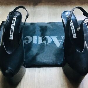Acne Studios Platform Slingback Pumps